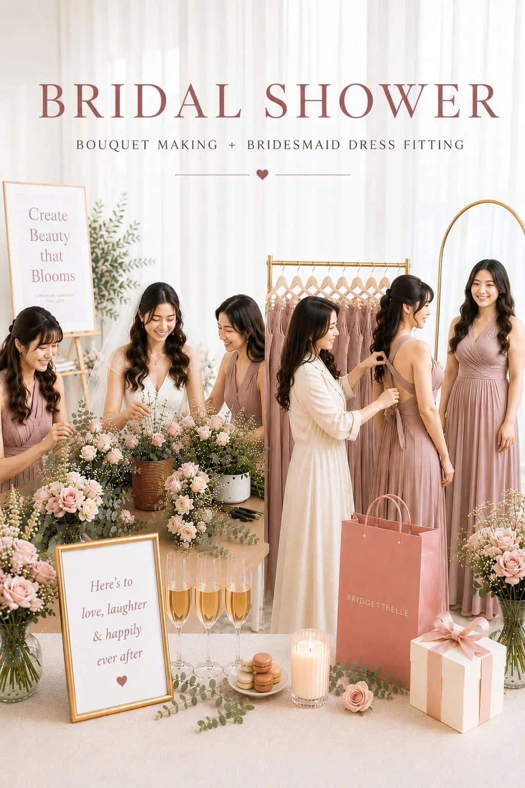 BRIDAL SHOWER (FLORAL + FITTING)