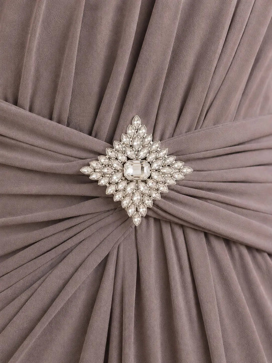 CRYSTAL CROWN BROOCH