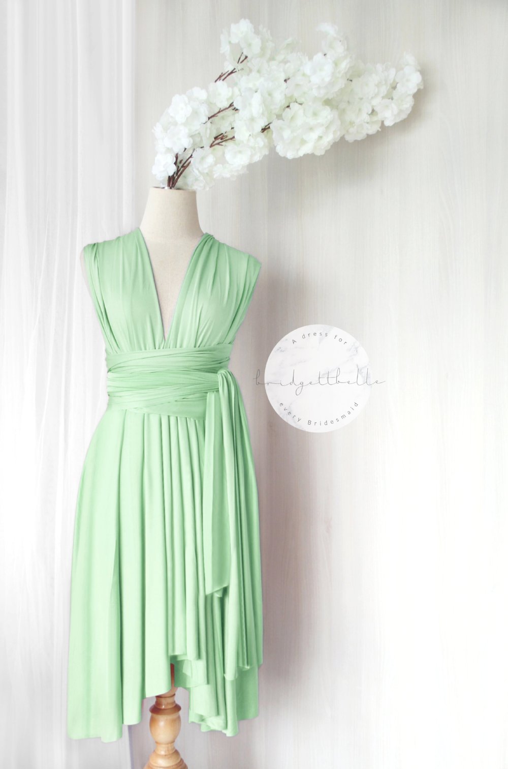 Short Infinity Bridesmaid Dress Singapore |High-low Convertible Style Short Infinity Bridesmaid Dress Singapore |High-low Convertible Style