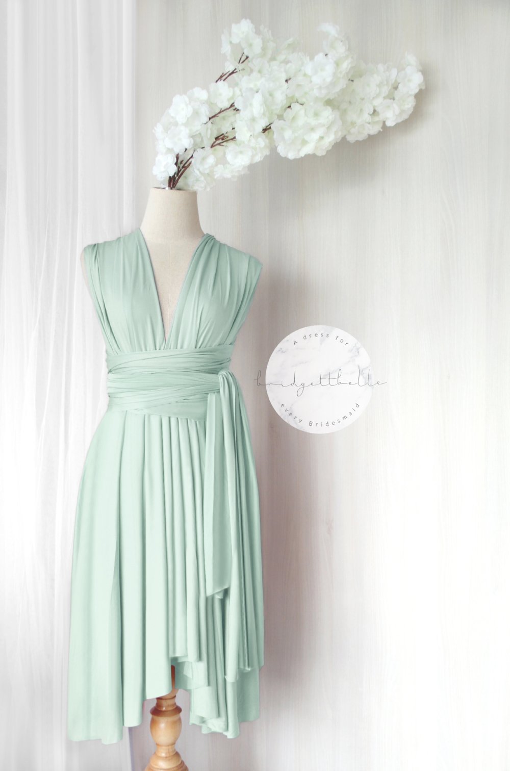 Short Infinity Bridesmaid Dress Singapore |High-low Convertible Style Short Infinity Bridesmaid Dress Singapore |High-low Convertible Style