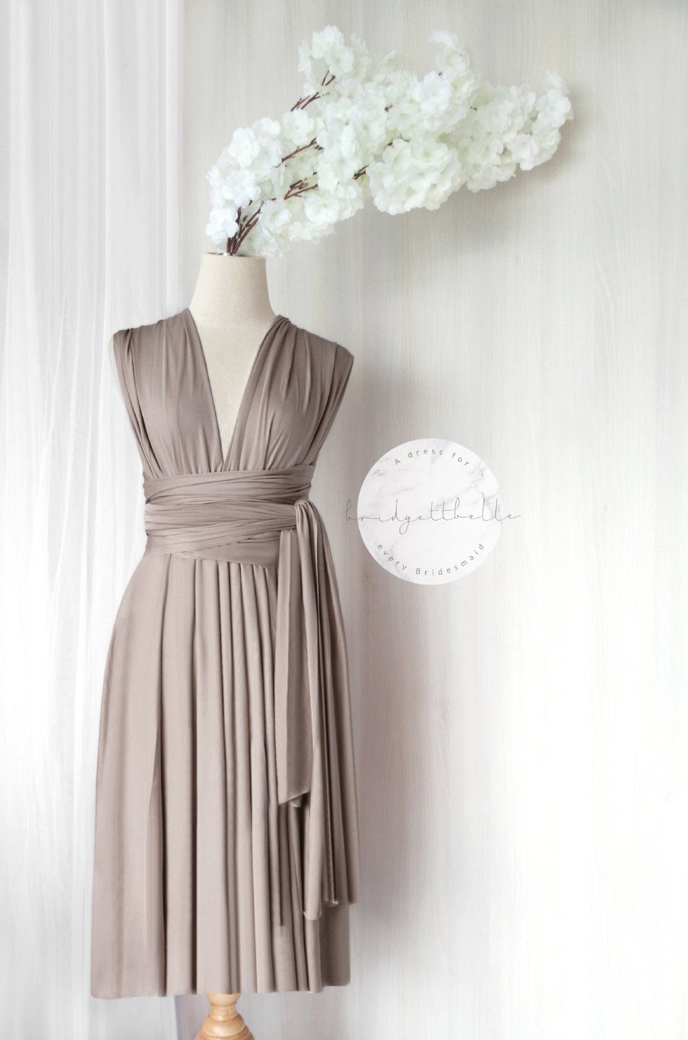 dark grey infinity dress Long Silver Grey Infinity Dress