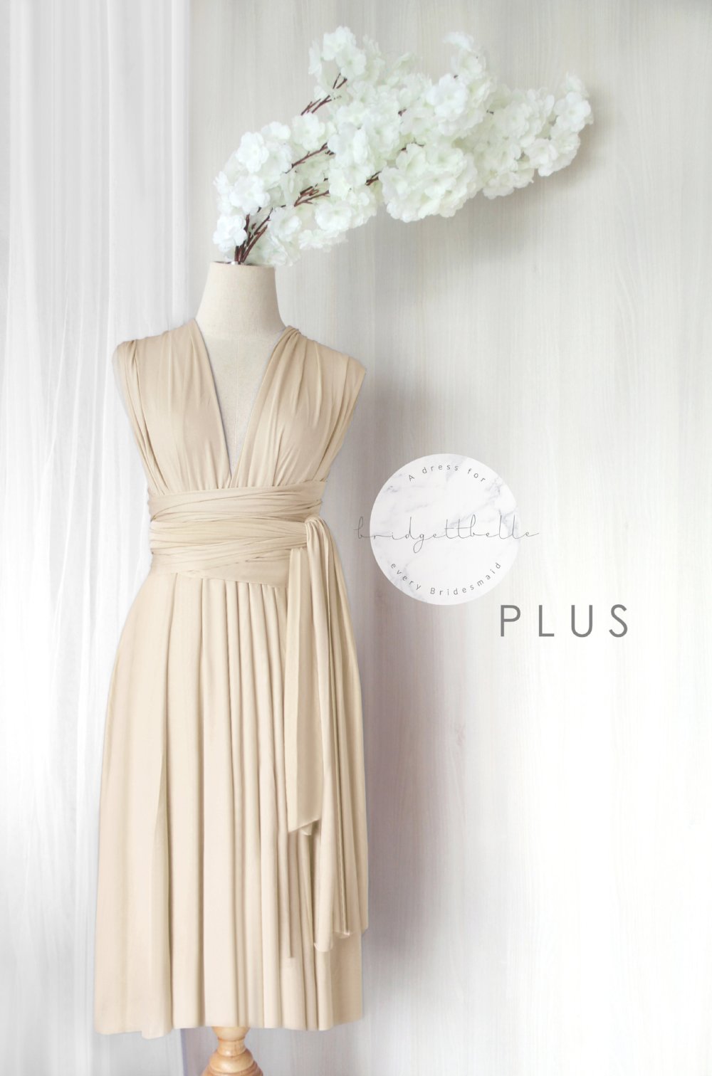 Bridesmaid Plus Size Short Infinity Dress SG | Straight Convertible Bridesmaid Plus Size Short Infinity Dress SG | Straight Convertible