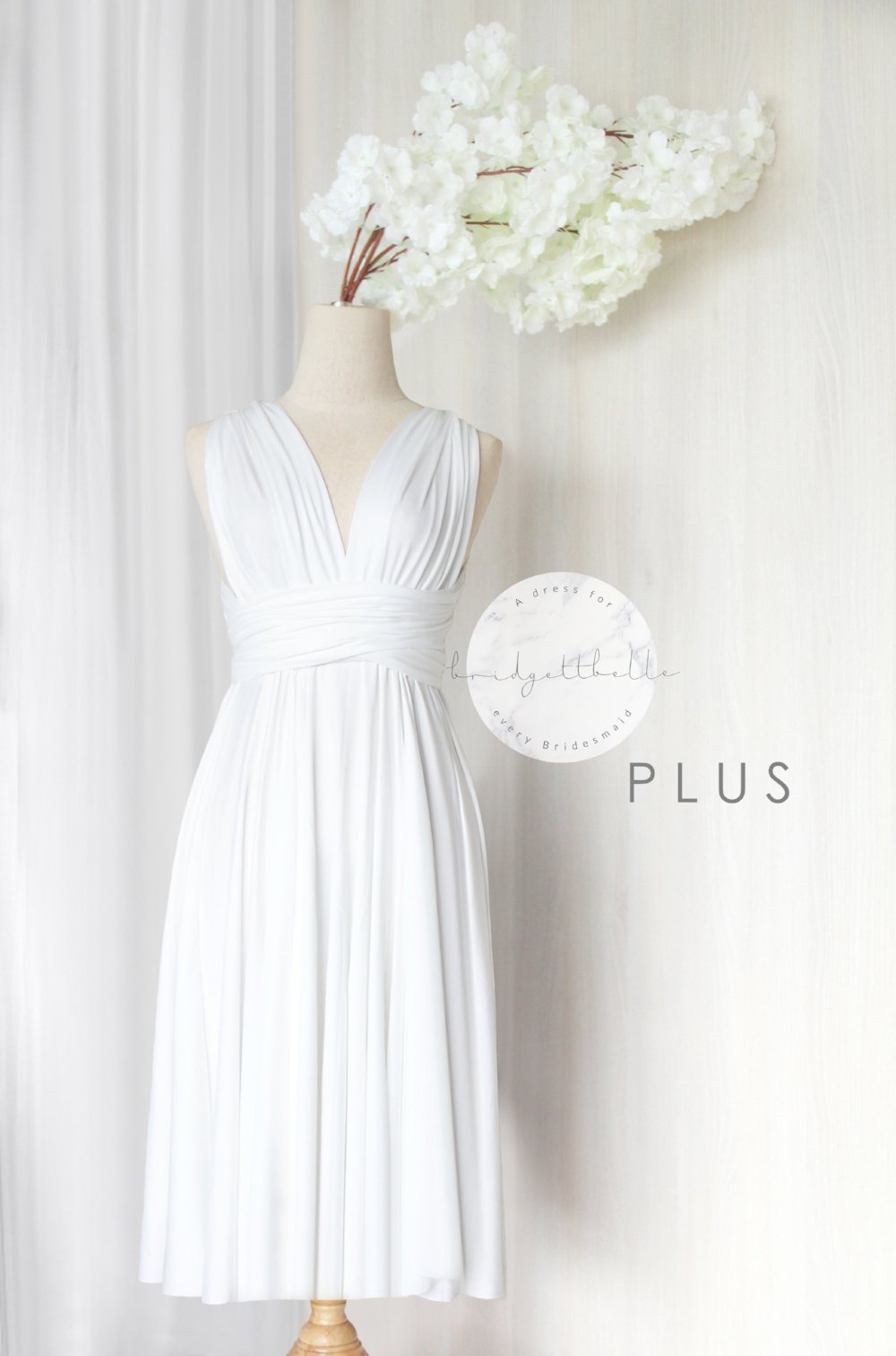 Bridesmaid Plus Size Short Infinity Dress SG | Straight Convertible Bridesmaid Plus Size Short Infinity Dress SG | Straight Convertible